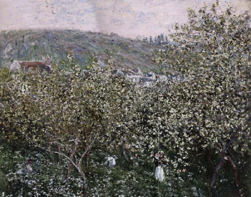Claude Monet Vetheuil,Les Pruniers en Fleurs china oil painting image
